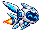 Pico, frightened but curious, floating in space